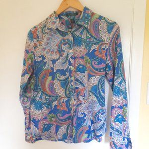 Ralph Lauren Blue & Pink Paisley Shirt